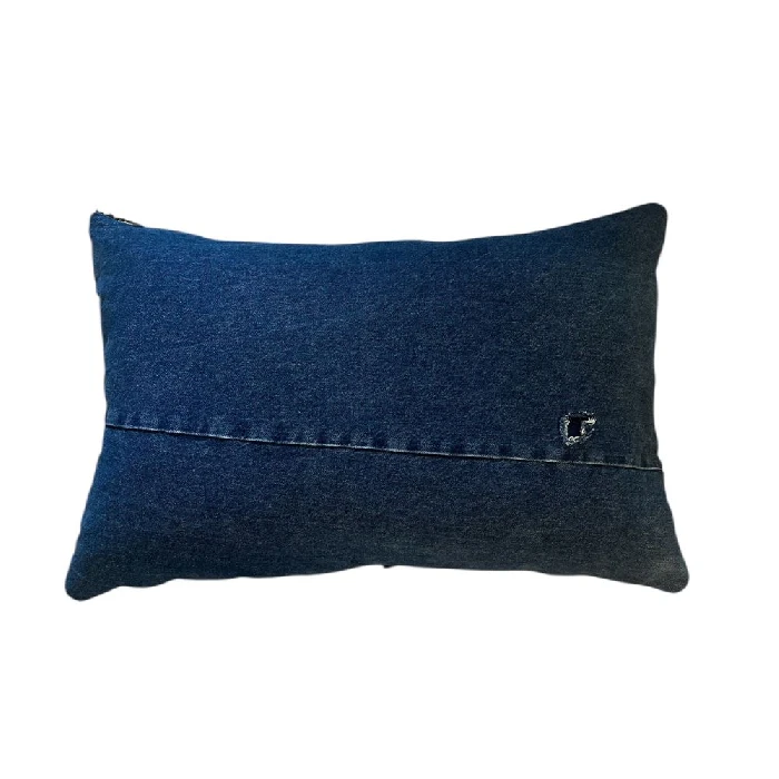 Minnepute i mørk denim